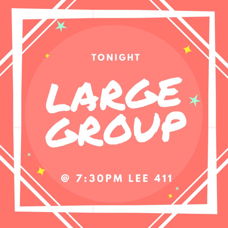 umwiv's tweet photo. The first large group of the year starts tonight! 7:30 in Lee 412. Also we'll meet for dinner before hand at 6:15 in the UC. See you there! https://t.co/5F19D8X3JJ