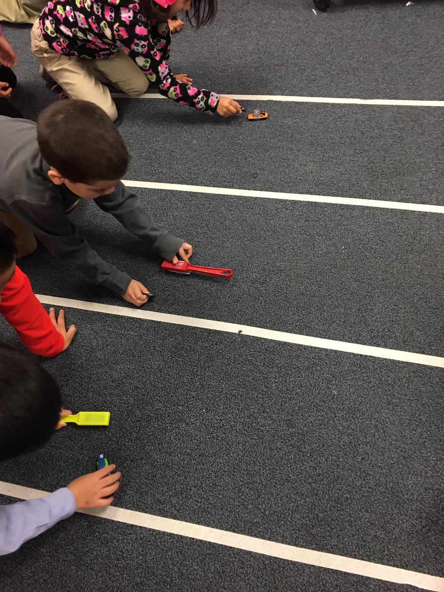Mrs_Dao's tweet photo. Mrs. Dao's class really enjoyed experimenting with magnet car racing! @ChancellorComet @AliefScience #magnets https://t.co/XkOni2uHVo
