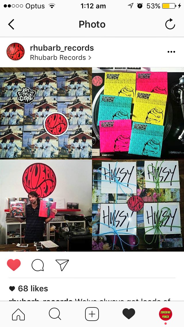 @RhubarbRecords stocking some cute EPs by yours truly <3 head around check out what they've got! #perth #recordstores #music #localbands