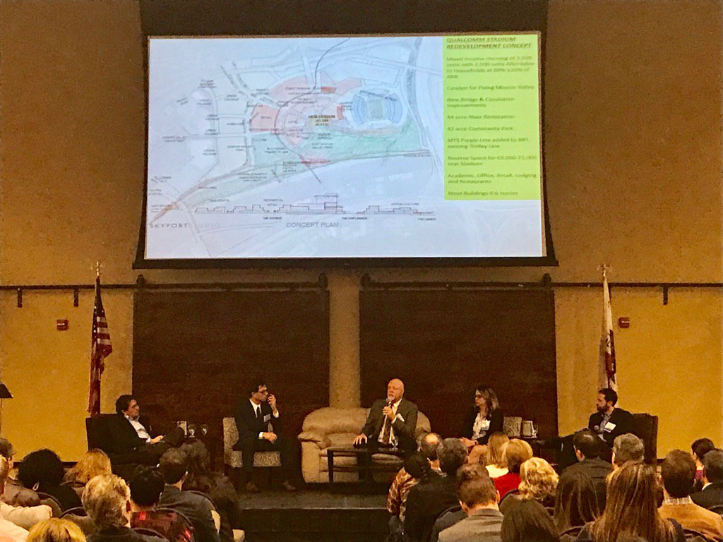 Housing concept to fill Qualcomm Stadium parking lot could provide 3500 affordable units. #housing2017