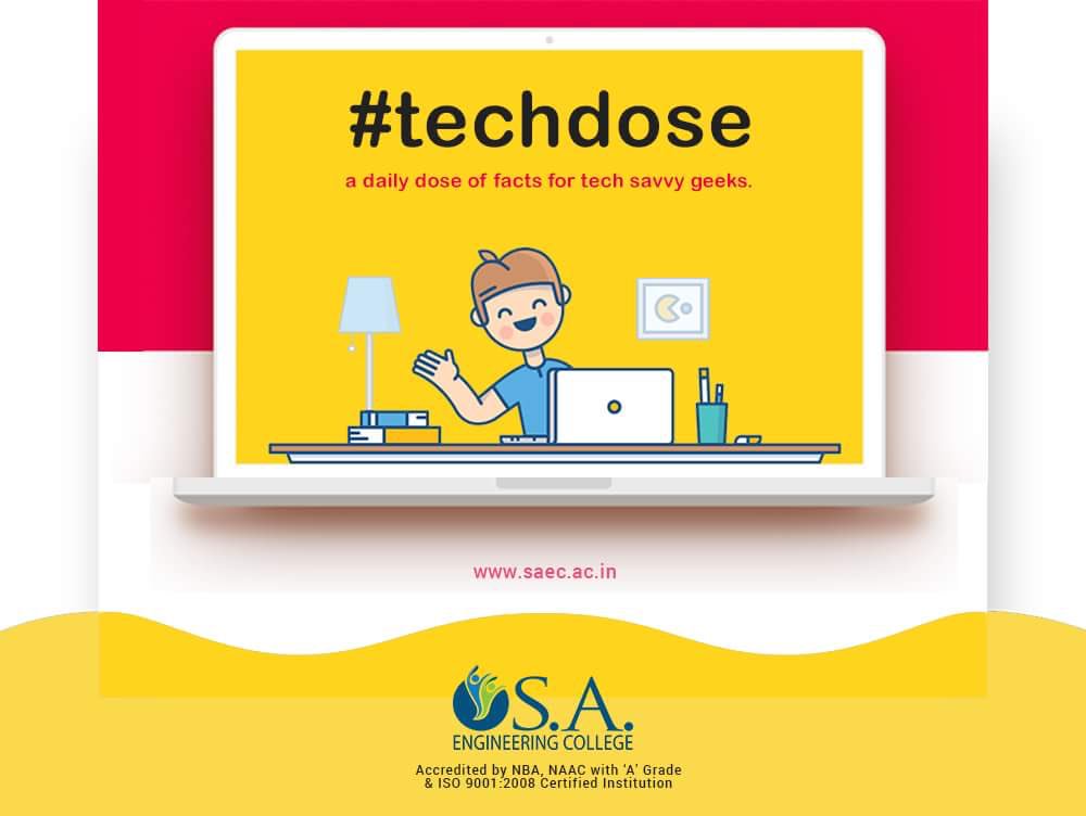 saectweets's tweet image. daily dose of tech news and fun facts to keep you all updated in the field of technology. Subscribe now
#techdose #geeks #dailydose