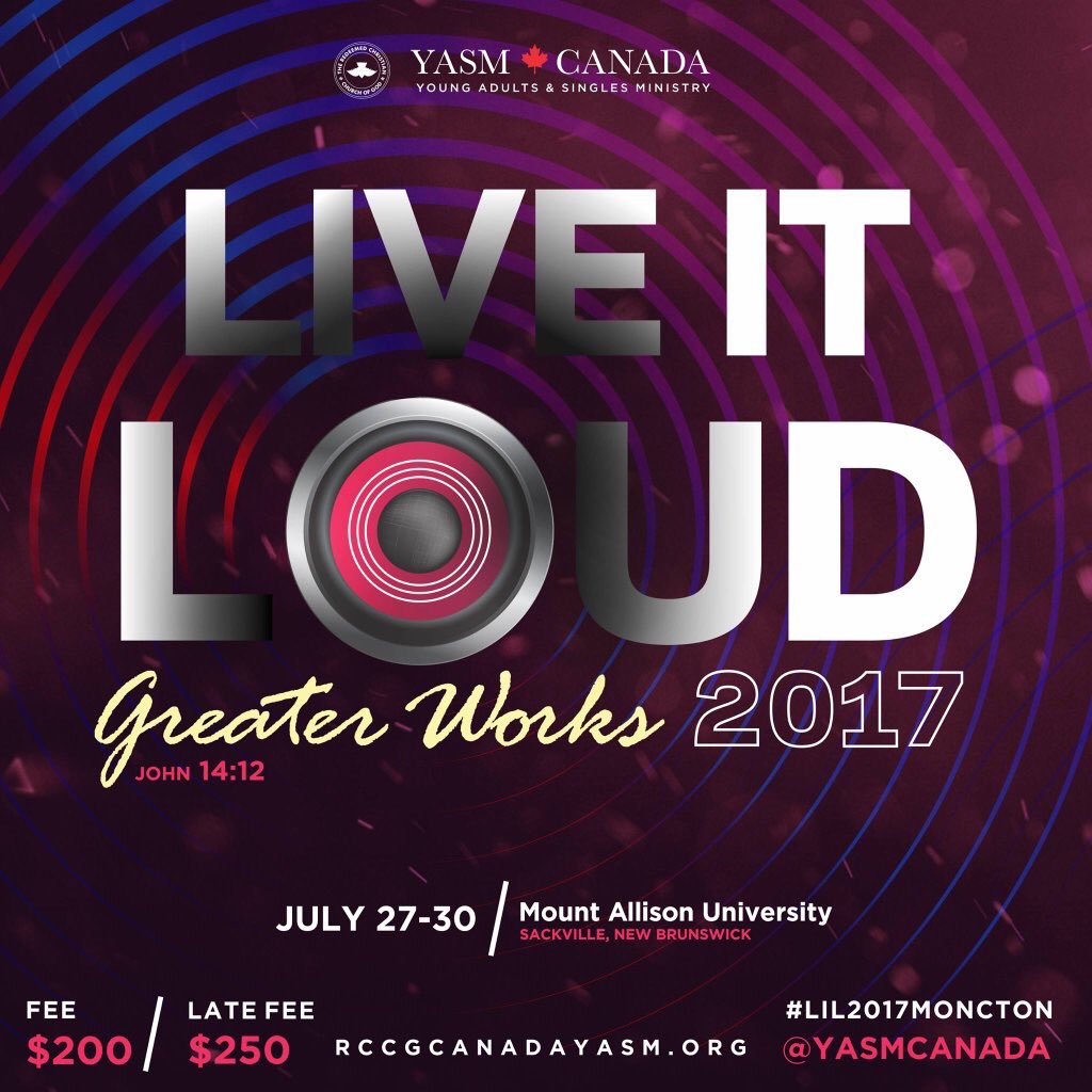 YASMCanada's tweet photo. #YoungAdults 
 #DiscoverCanada #SummerThingsToDo
#CanadianConference #ChristianYouth 
#CanadianYouth
#LIL2017Moncton 🎉🎉🎉 https://t.co/NjQzXa6Lkz