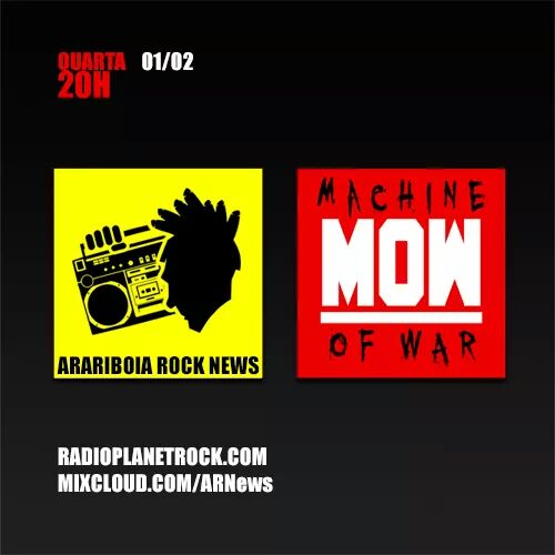 Mowmachineofwar's tweet photo. Hoje tem Machine Of War no Arariboia Rock News!!! 
Vai perder?????
#MOW https://t.co/AoULVGnLvV