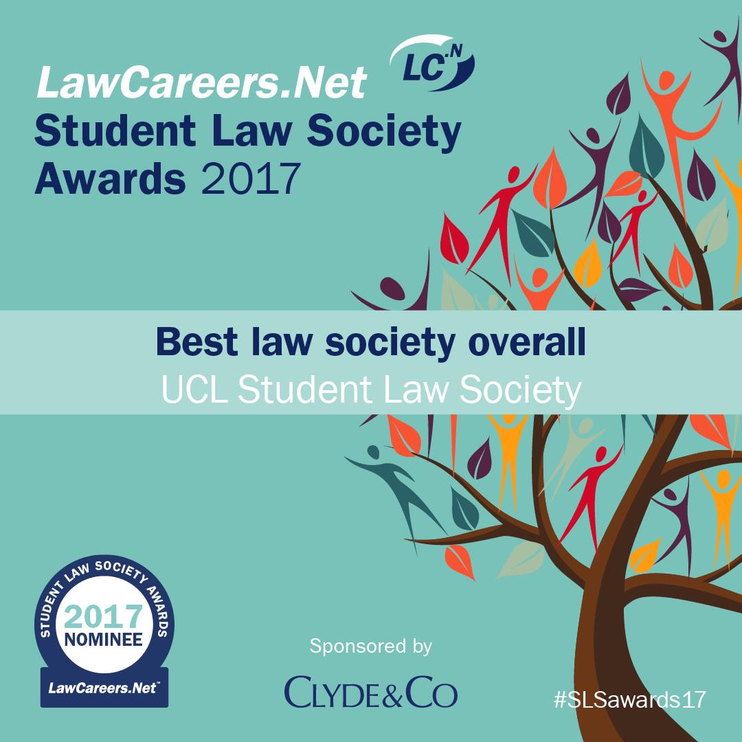 Thanks for voting for us. We are pleased to be nominated for Best Law Society Overall and Best Society for Aspiring Barristers. #SLSAwards17