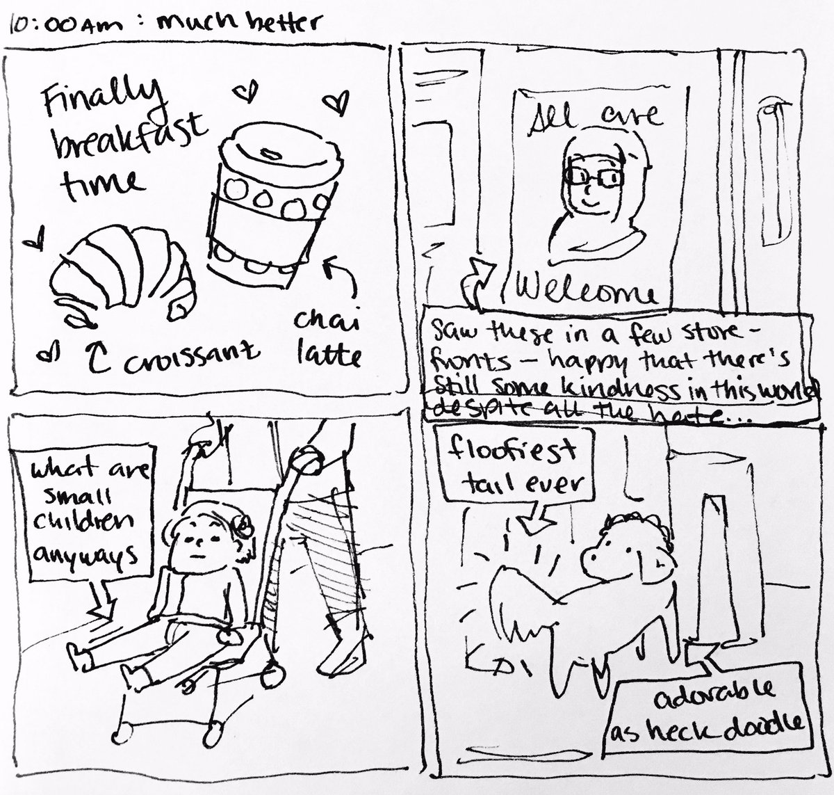 No. 4 casually tries not to dwell on politics for too long 😓 #hourlies #hourlycomicday