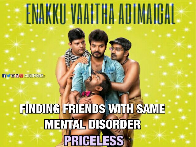 ctcupdates's tweet photo. Finding friends with same mental disorder is Priceless

#EvaFromFeb2nd #EnakkuVaaithaAdimaigal 

@VANSANMOVIES @Kirubakaran_AKR https://t.co/diIWSUPcNq