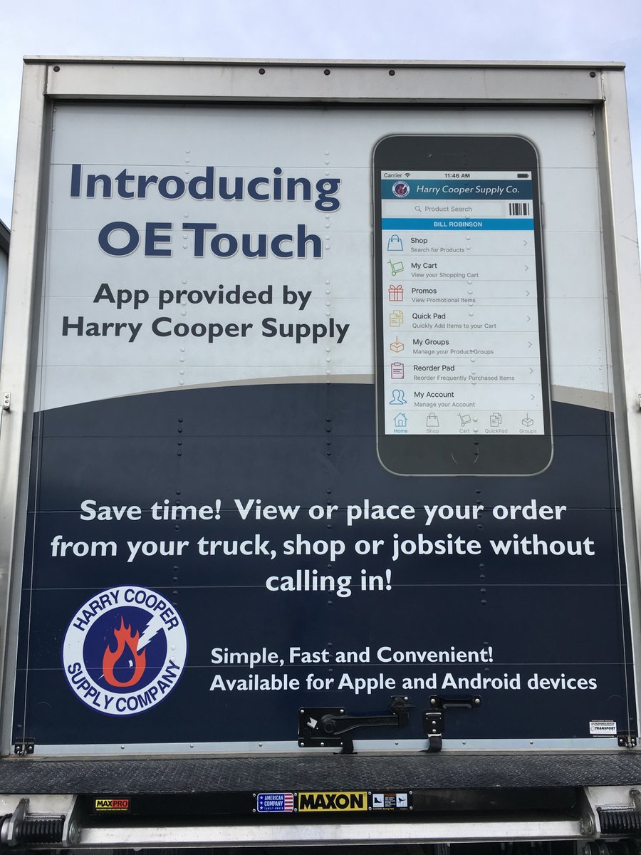 Great job on marketing OE Touch, Harry Cooper Supply! How cool is that??!!