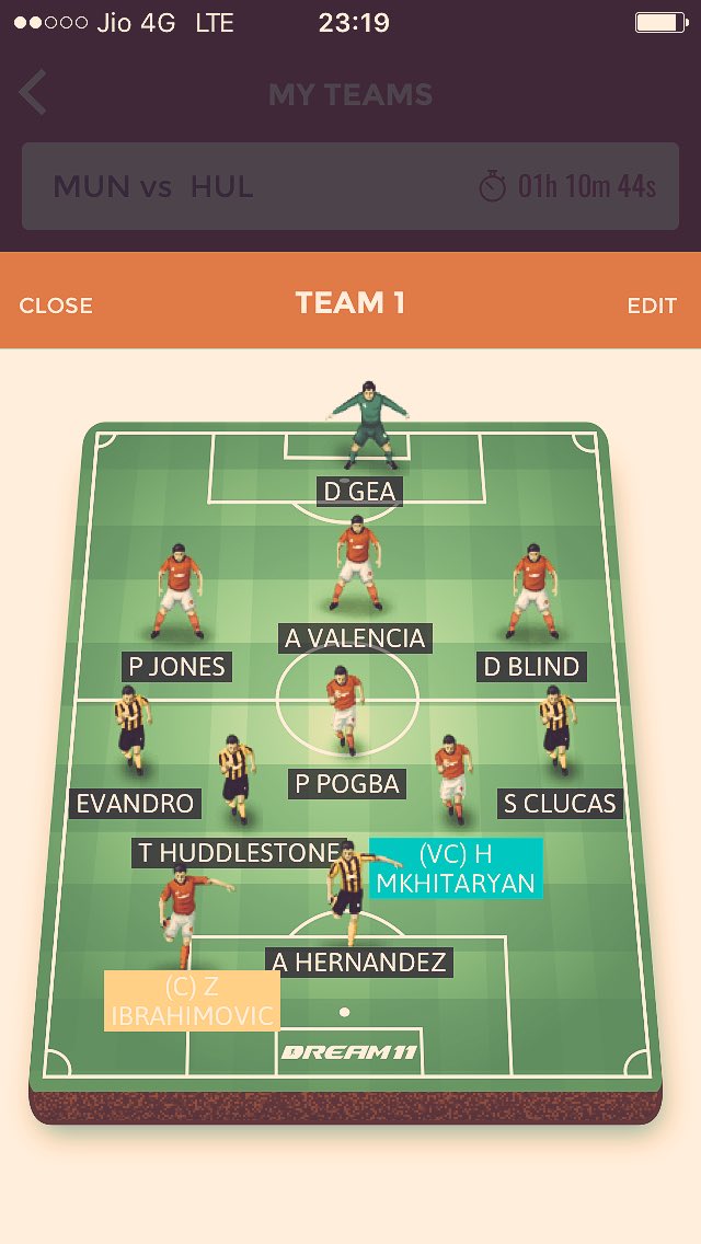 GopiBommineni's tweet photo. My @Dream11 team for today's #Pl #whucity #mufc #EFC #SCFC #munhul ..#matchday @premierleague ... #MCFC #COYI #WHUMCY ... https://t.co/UEp5gXkZ2y