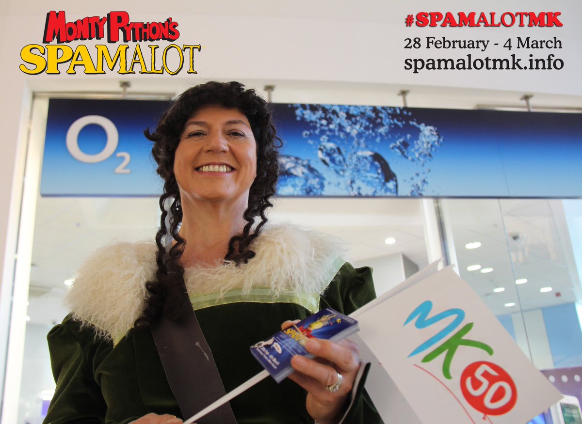 The Lady of the Lake emerges from <a href="/O2/">O2</a> #ScienceJoke #SpamalotMK