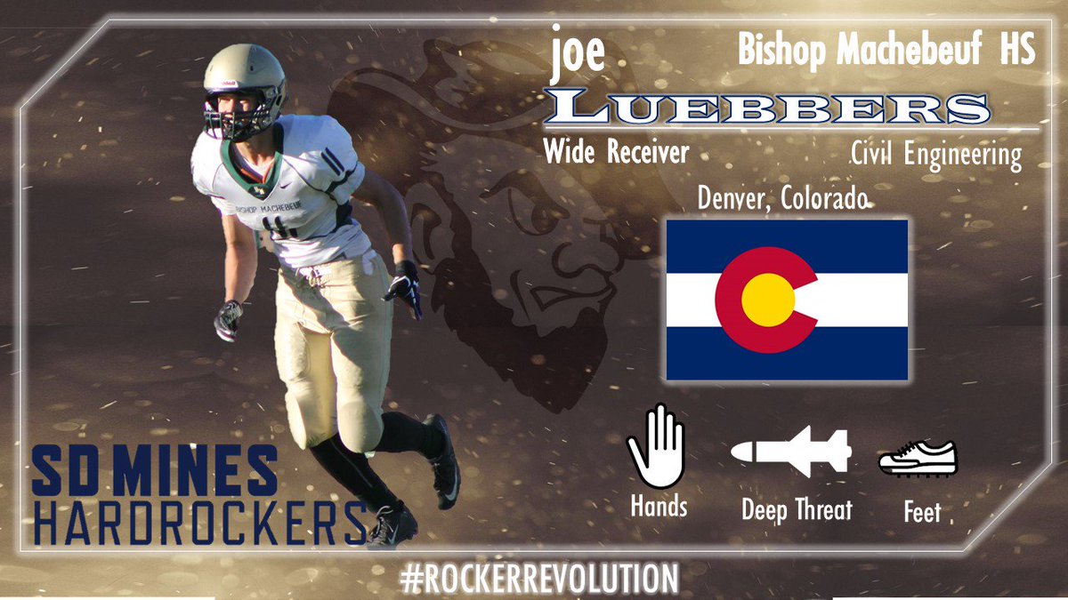 CoachRaisbeck's tweet photo. SIGNED: Explosive High Octane WR from Bishop Machebeuf HS in Colorado, Joe Luebbers!
#RockerRevolution https://t.co/fbxgWdisDm