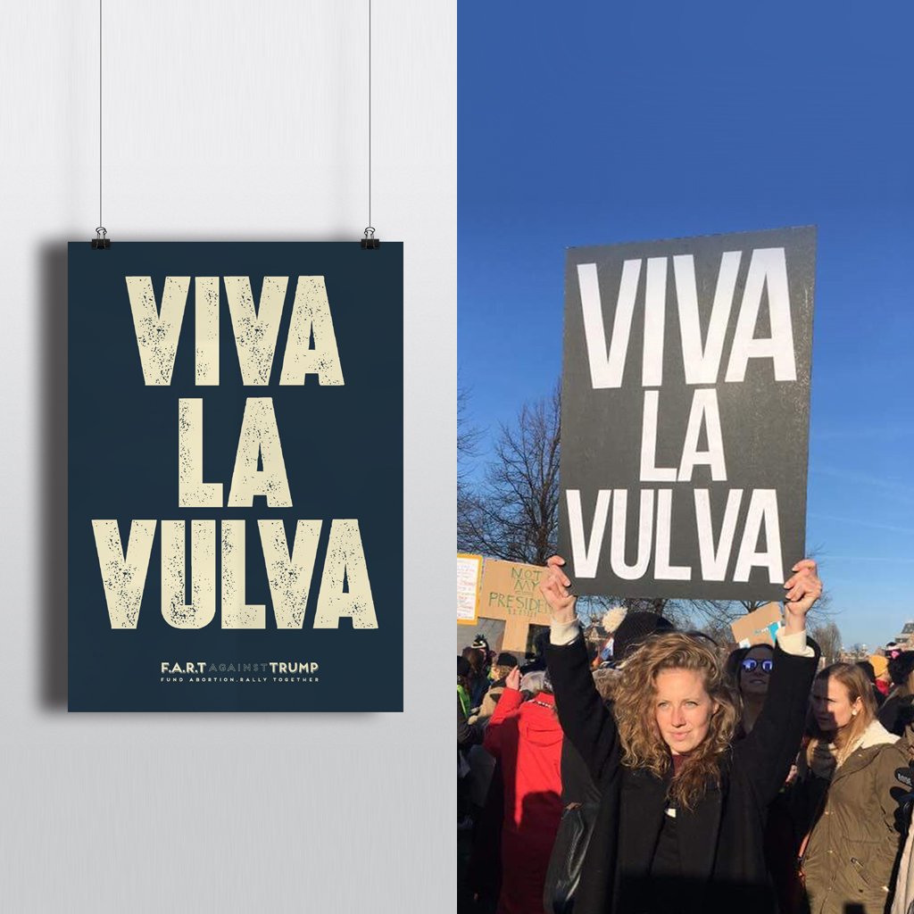 FARTvsTRUMP's tweet photo. Tweet us your favourite signs from the #WomensMarch and we turn them in to posters you can buy, all profits to #SheDecides

#FARTvsTRUMP https://t.co/PDkD5WFhh7