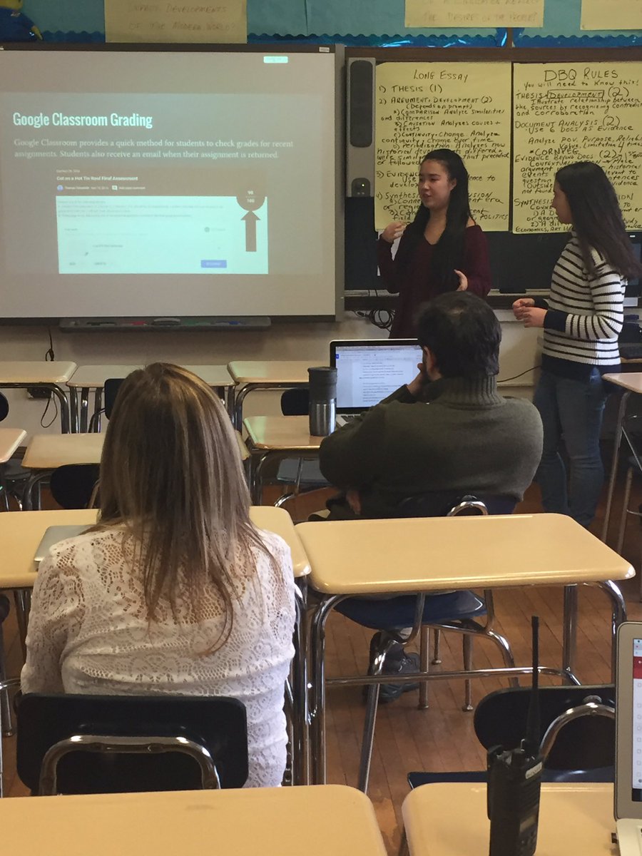 careim2's tweet photo. Google Classroom from a Student's Perspective...great information for teachers #DFHS2017 #studentledPD @johnfalino1 @jenniferacronk https://t.co/p3po3ZdfI2