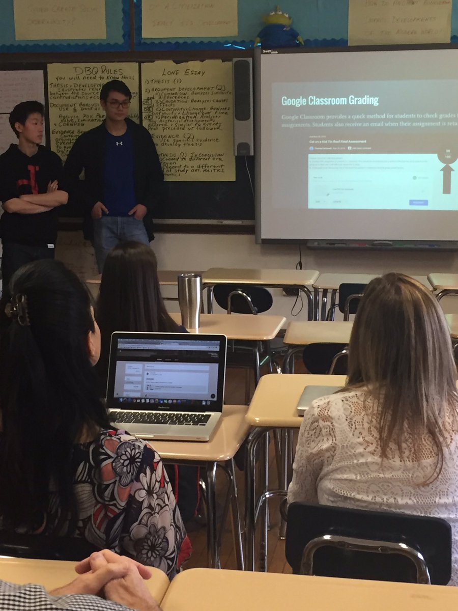 careim2's tweet photo. Google Classroom from a Student's Perspective...great information for teachers #DFHS2017 #studentledPD @johnfalino1 @jenniferacronk https://t.co/p3po3ZdfI2