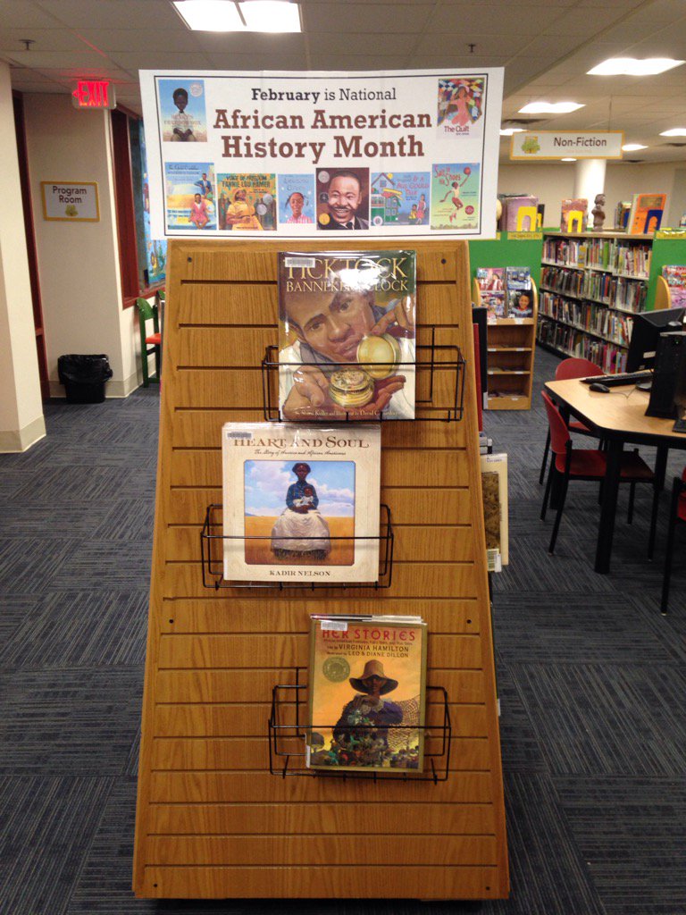 February is African American History Month! Come check out all of the great books we have on display! #AAHM <a href="/FramPub/">Framingham Library</a>