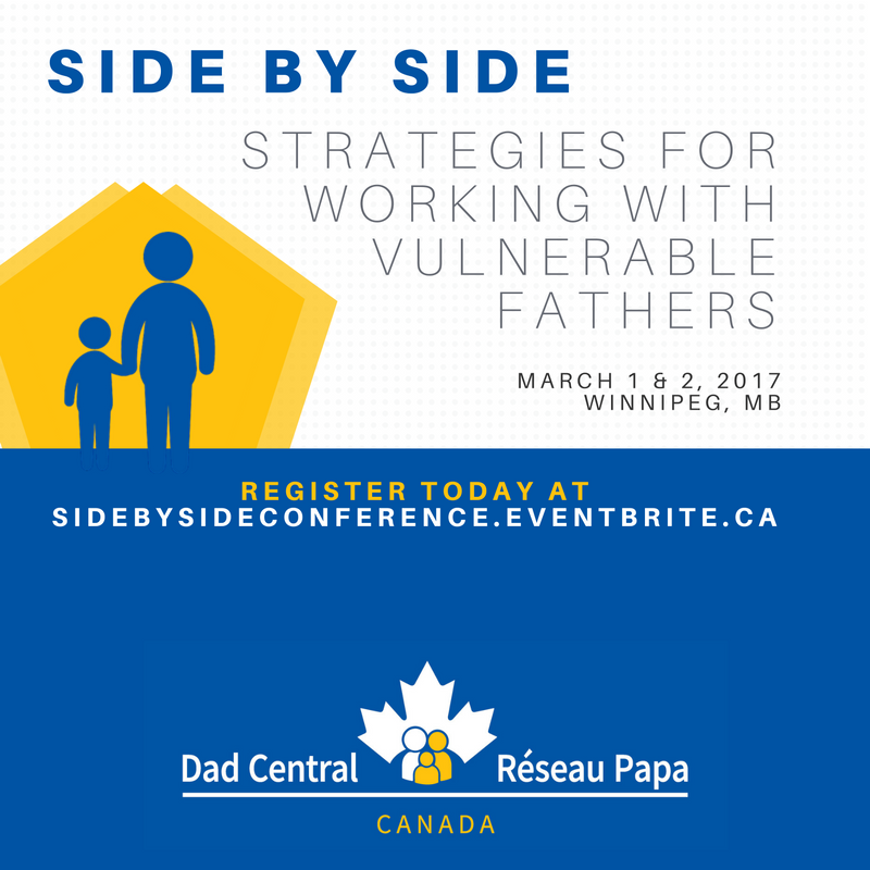 dadcentral_can's tweet photo. One month to go! Mar 1&amp;2 in Winnipeg - Strategies for Working with Vulnerable Fathers conference https://t.co/ZUVDLLMFSz #sidebysidefathers https://t.co/qpOl3AZLAZ