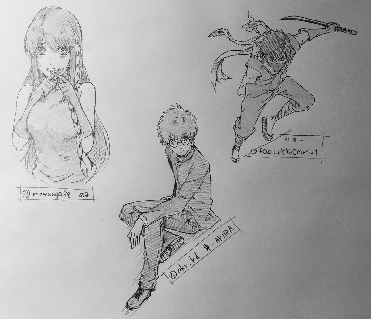 @cha0611z 第1部3人!反応ありがとうございます✨
(@akr_kd )
(@memanga98 )
(@fOZlLrYYcCMr4J1 ) 