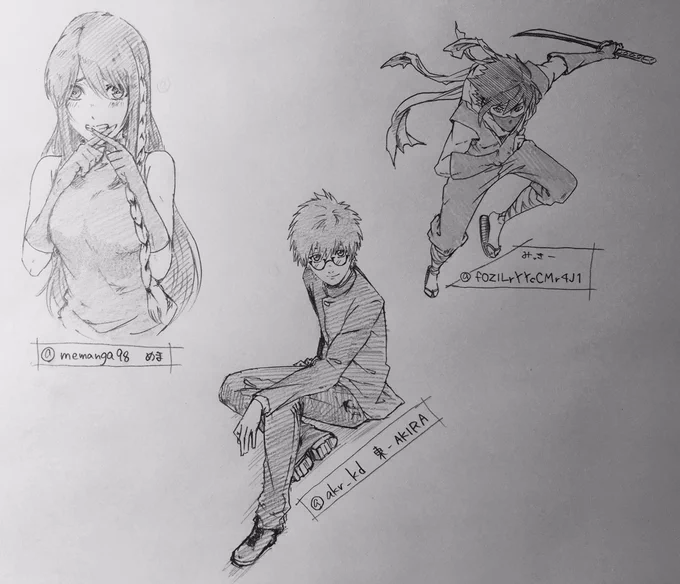 @cha0611z 第1部3人!反応ありがとうございます✨
(@akr_kd )
(@memanga98 )
(@fOZlLrYYcCMr4J1 ) 