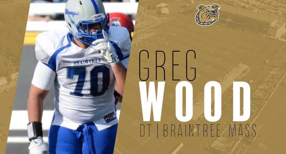BryantUFootball's tweet photo. The NLIs keep coming in. Up next is Greg Wood from Braintree, Mass.! #BryantSigningDay #BryantBOLD https://t.co/CqCtlauLT5