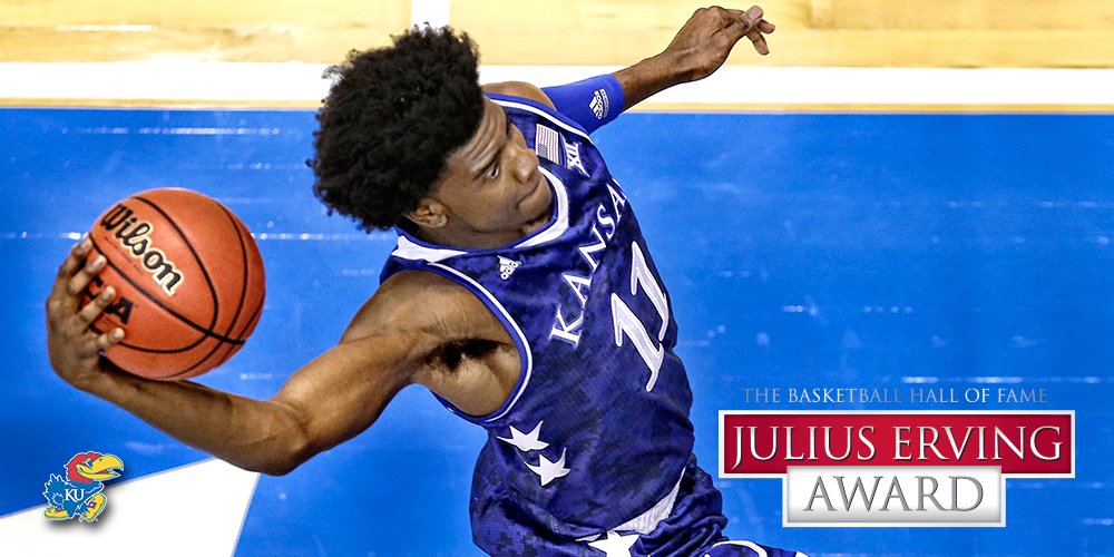 Josh Jackson named a top-10 finalist for the #ErvingAward (small forward of the year)

➡️ kuathne.ws/2jYDkl7 #kubball