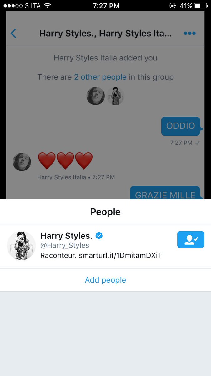 _Harryinmyheart's tweet photo. @HStylesItalia GRAZIE MILLE DAVVERO ❤😭 https://t.co/v0zFO29iDt