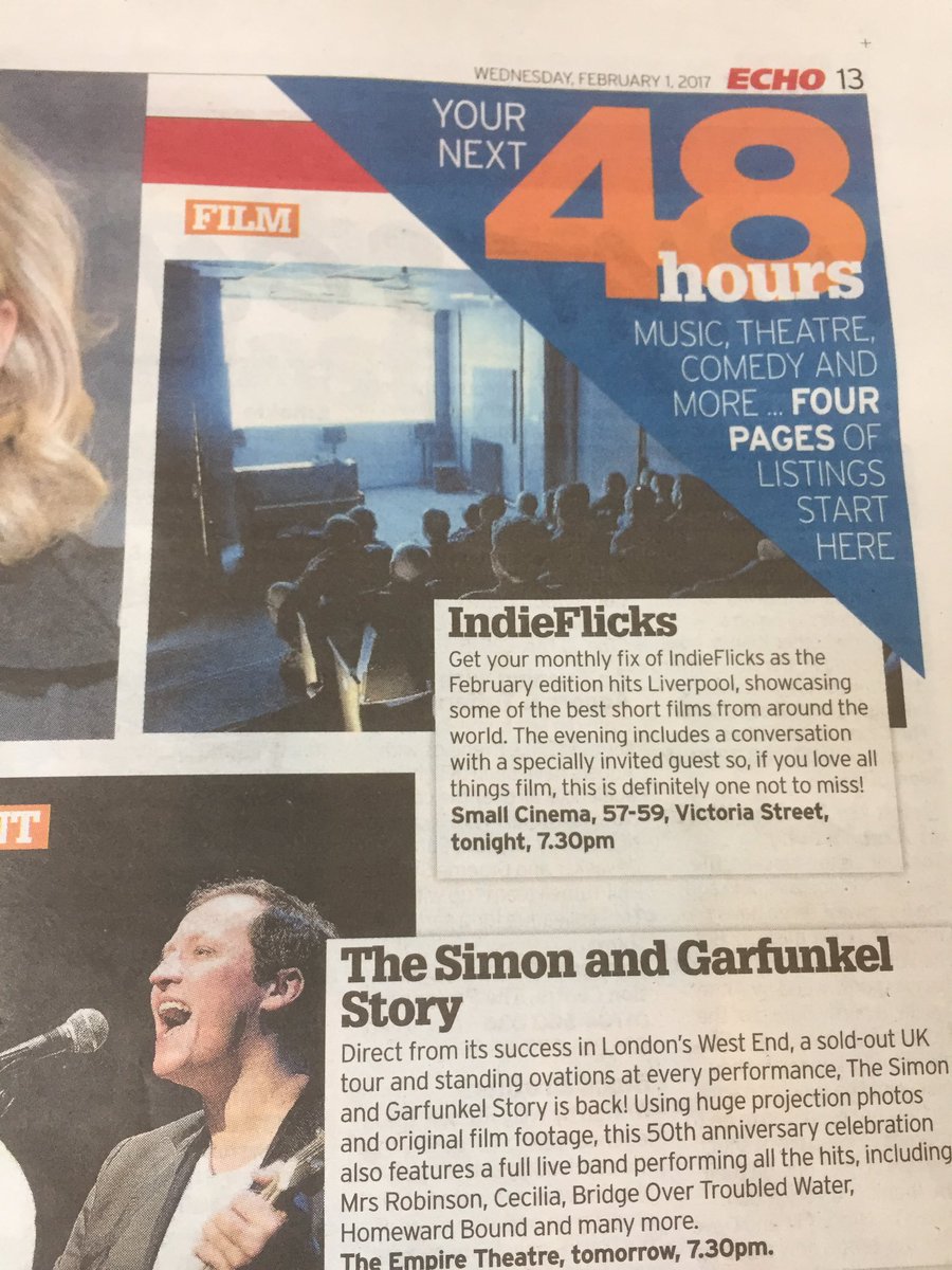 @IndieFlicksFilm tonight at <a href="/SmallCinemaLpl/">LiverpoolSmallCinema</a>