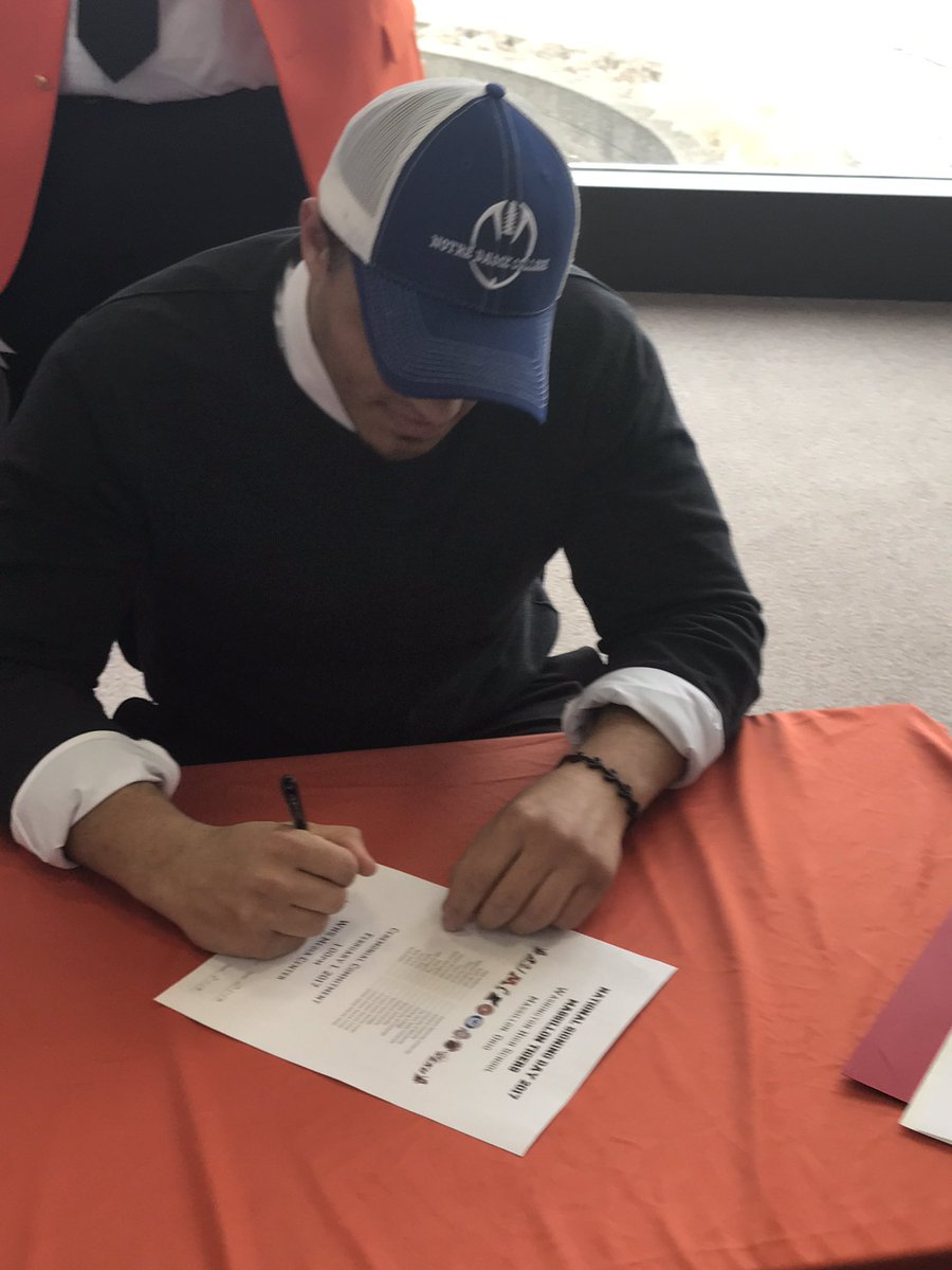 Congrats to <a href="/izak_ryan87/">Izak ⚡️</a> for signing with <a href="/notredamecoll/">Notre Dame Catholic Sixth Form College</a> #TIG