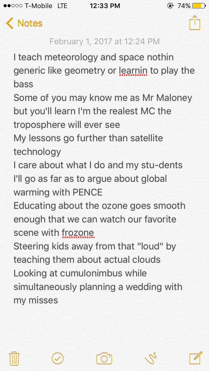 NSO_Cash's tweet image. I wrote this in ten seconds for @MrBaloneyMCHS to perform #butimnotarapper