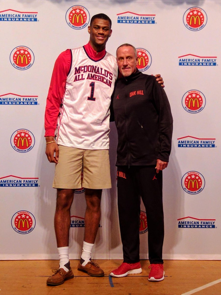 OHACoachSmith's tweet photo. @nolimitbill is Oak Hill's 30th McDonalds All-American!!! Proud of our tradition! https://t.co/WGTcBJXwYh