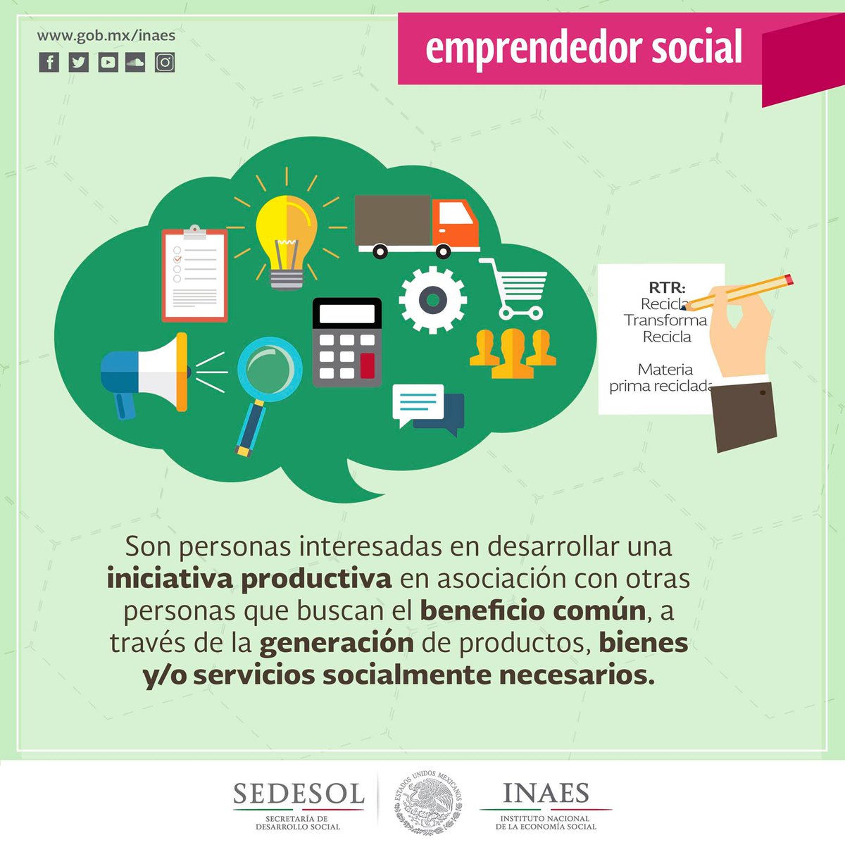 INAESMx's tweet photo. ¿Conoces a un emprendedor social? https://t.co/mrCWO6GNj6