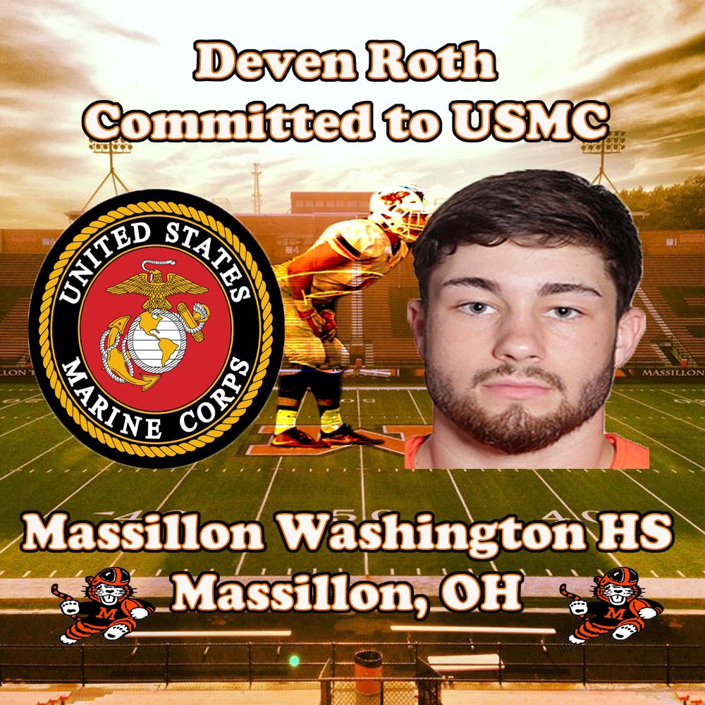 Go_Tigers2016's tweet photo. Congrats to @DevenRoth10 for enlisting with the @USMC #TIG https://t.co/mHQUnrGOjh