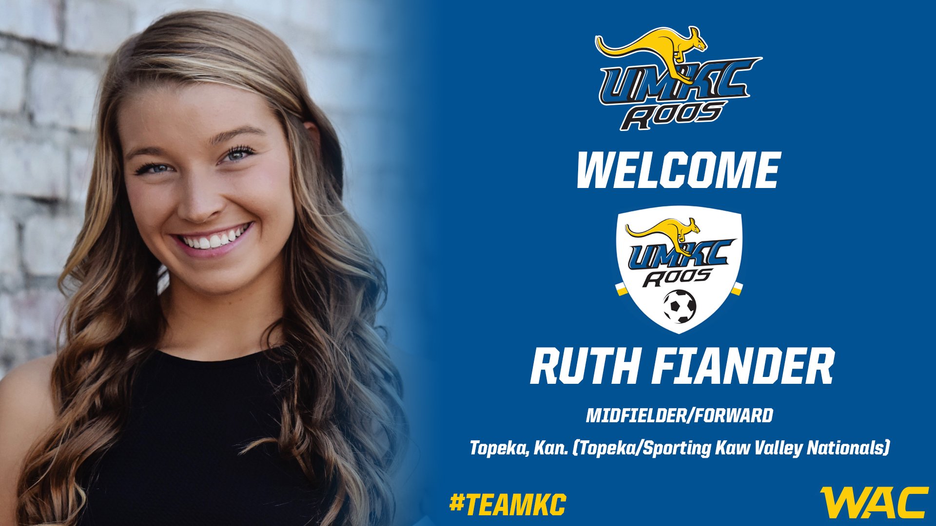 UMKC Women's Soccer on Twitter midfielder/forward Ruth