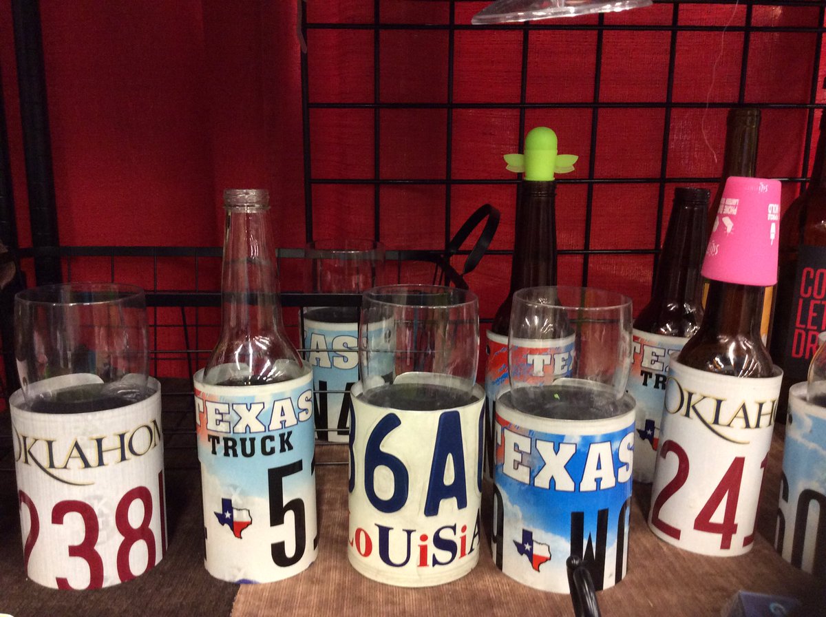Danettesoasis's tweet photo. @Danettesoasis loves our #NewArrival #licenseplate #koozies #texas #louisiana #Oklahoma keep your #beer #icecold @fwssr #booth829 https://t.co/iG1FbVRpLl