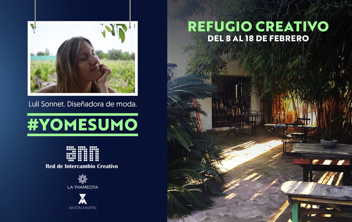 AnnComunidad's tweet photo. #yomesumo  

🙋 Luli Sonnet ya confirmó su participación en el #refugiocreativo ¿La conocemos? https://t.co/CXiIvi6Oc4 
¡¡¡Bienvenida!!! https://t.co/c43Tc3CYFh