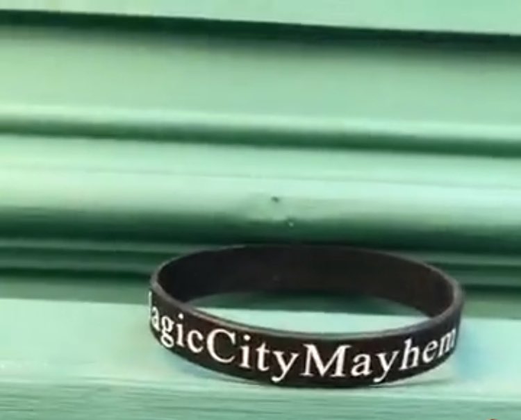 magiccitymayhem's tweet image. We left a MAGICcitymayhemBAND in the subway this morning at Uni if anyone wants to claim it! #BandDrop