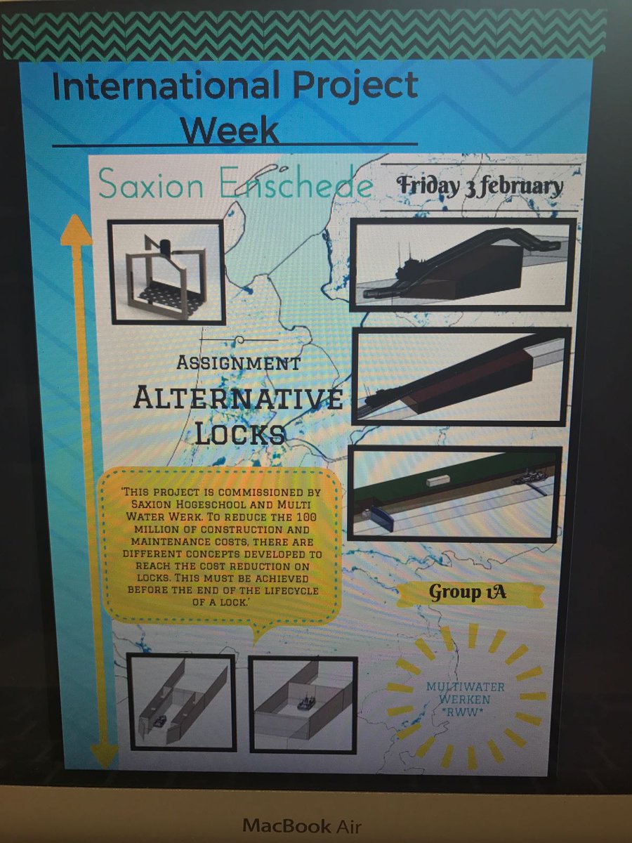 lyceumdegrundel's tweet photo. Internationale Projectweek #5havo @Saxion Vervangen van 52 sluizen in NL De probleemanalyses zijn klaar. #Rijkswaterstaat #Leerzaam! https://t.co/pI7K96v6iK