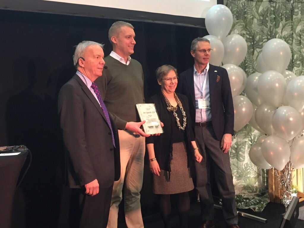 Jan Sigurdh receives NAFEM, CESA award for his role in developing CFSP in Sweden.  Great work Jan!