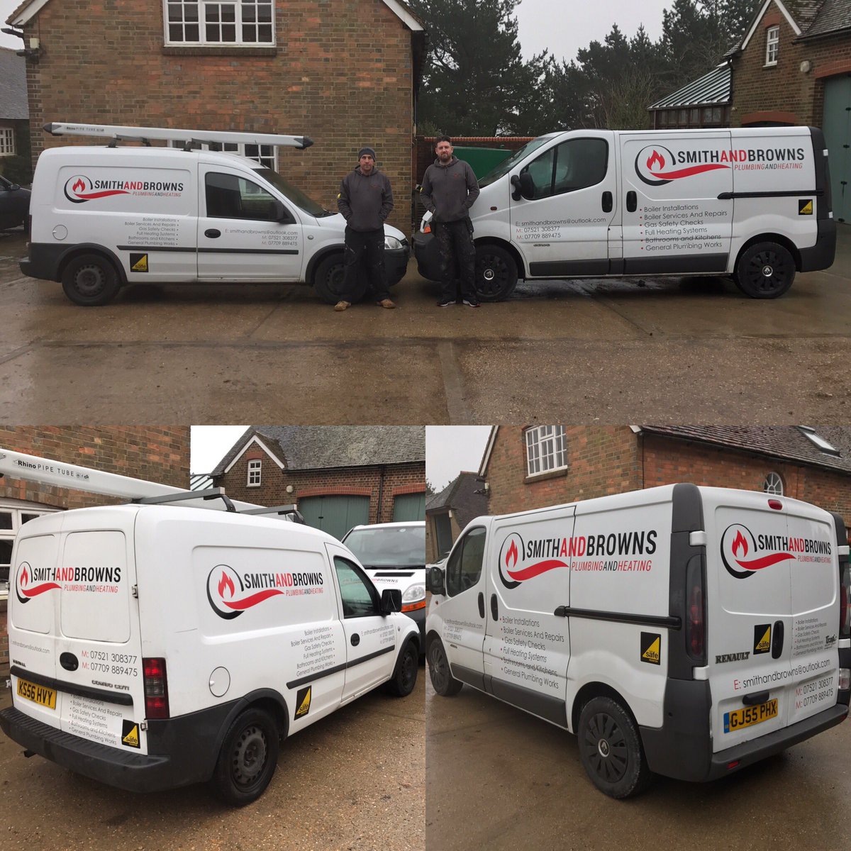 VenomWraps's tweet photo. Nice pair of vans for Smith and Browns Plumbing and Heating, great guys in the Sussex area! #plumber #heatingengineer #vivaro #signwriting https://t.co/Z5EiZUC4q5