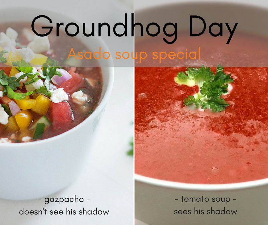 RenChiOhare's tweet photo. Short winter or a bit longer, #AsadoChi will be ready tomorrow to chill you out or warm you up. #groundhogday https://t.co/cL98pkzwp4