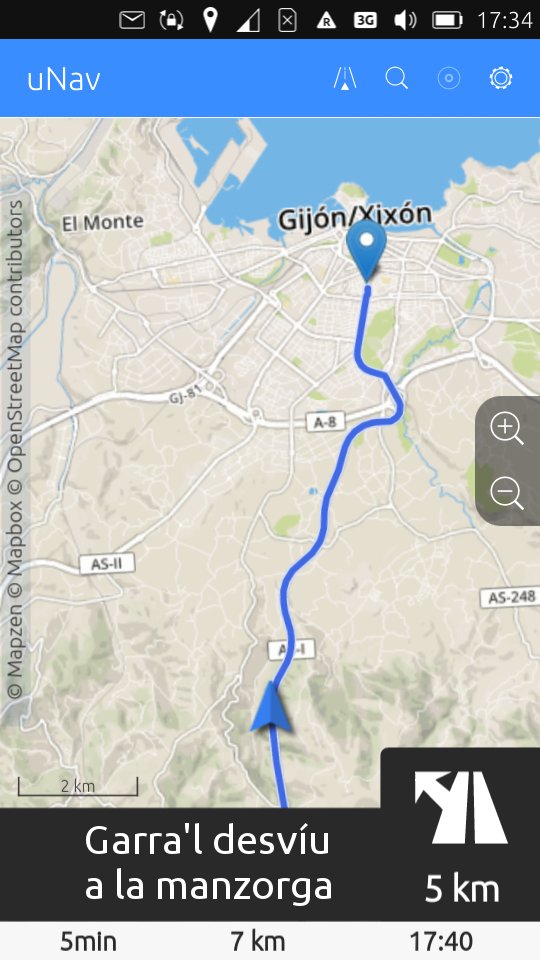gufw's tweet photo. #uNav primer navegador GPS 100% n' #asturianu Cola voz de @naciuvarillas :)) https://t.co/VhQdQ3Rnkl @ubuntu #phone @openstreetmap @mapzen https://t.co/3HOiNmLGMa