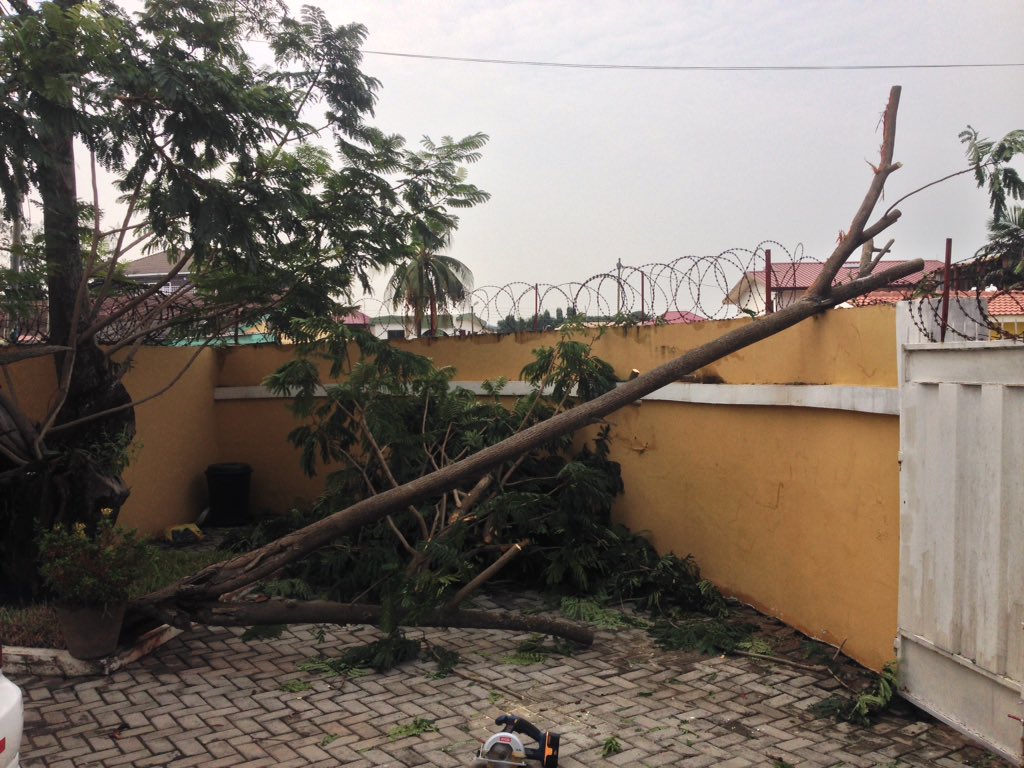 SamTweetsNot's tweet image. 1st time in my life doing storm cleanup. Would be more tolerable if I wasn't the only house on my block without electricity...