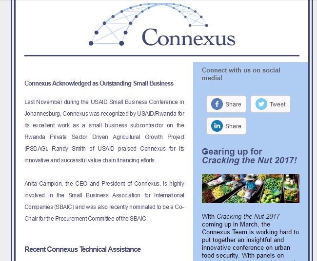 ConnexusCorp's tweet photo. Our latest quarterly newsletter shows recent work w #FinGAP in #Ghana w @USAID + #PSDAG in #Rwanda. Read more here: https://t.co/VYOADMlAyj https://t.co/tjqIXxNKnB