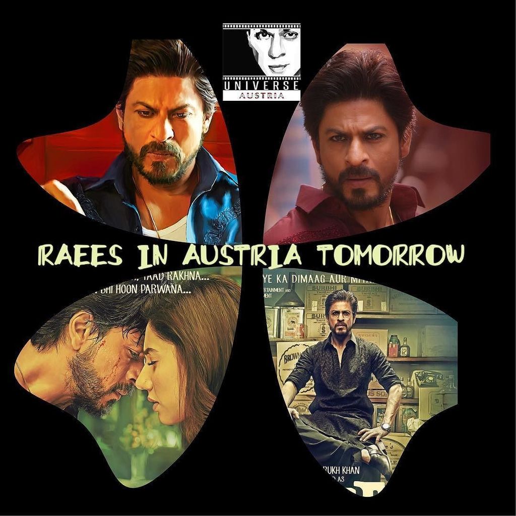SRKAustria's tweet photo. RAEES in Austria TOMORROW ❤️ RAEES in Österreich MORGEN 🇦🇹 #RaeesInAustria
#RaeesFDFS #ra… https://t.co/UBXxb3rImM https://t.co/wsMV0Krji5