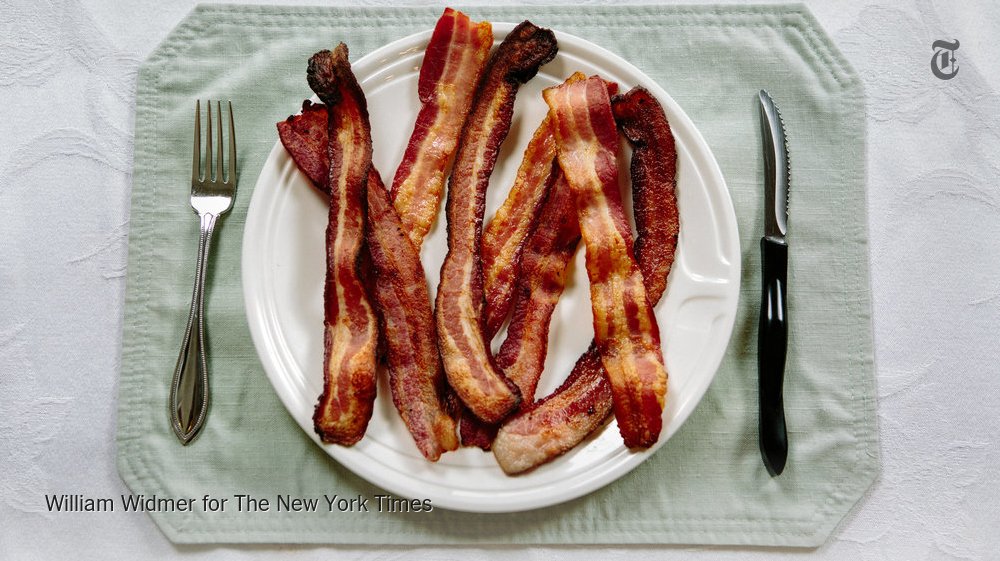nytcooking's tweet photo. Don't worry, bacon lovers. Reports of a coming shortage are false https://t.co/kgZrfgLHaO https://t.co/vhumZU5hlO