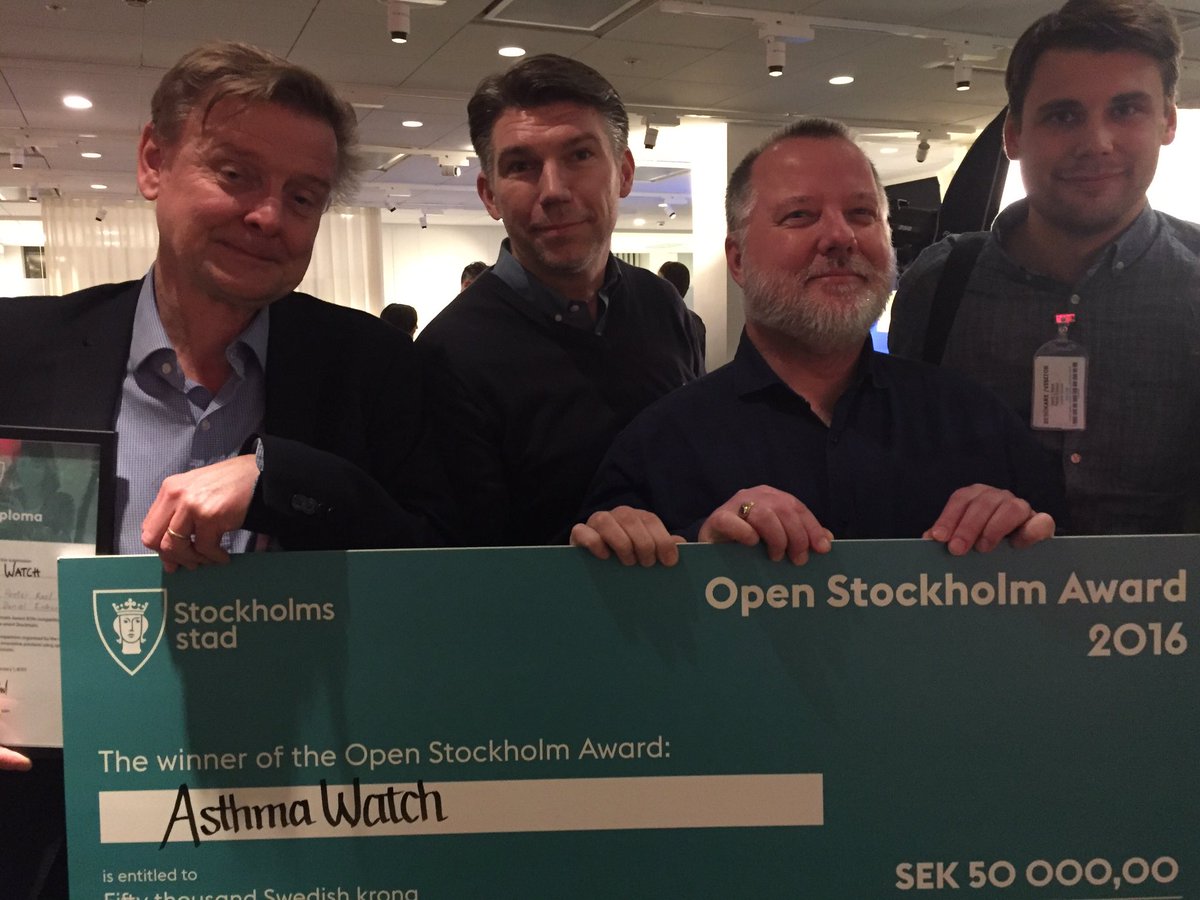 caracolias's tweet photo. And winner nr 2... Asthma Watch! @smartsthlm #opensthlm Congrats https://t.co/wzSy2scx0H