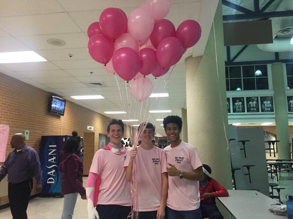 NHSRelayforLife's tweet photo. We raised about $550 last night at the Pink Out Basketball game! Proud of our Blue Devils for getting the win! https://t.co/coQ662NLHs