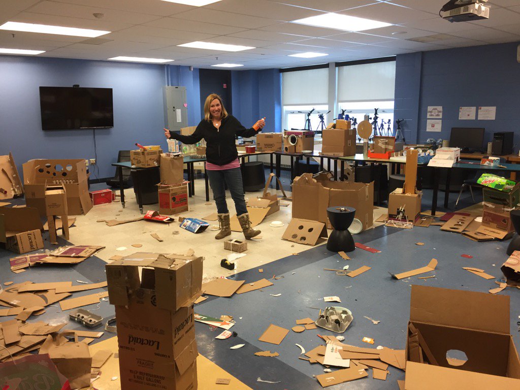 MicheleSmith40's tweet photo. Mrs. Lord survived Global Play Day in the Think Tank! #GPD https://t.co/JrYck5vl5M