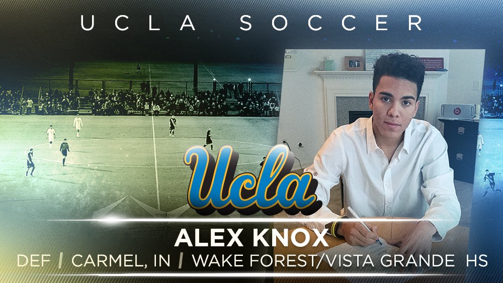 UCLAMSoccer's tweet photo. Welcome to Westwood Alex Knox! Excited for you to be a Bruin!

#ImaBruin #UCLASigningDay https://t.co/uvu5LWrnBg