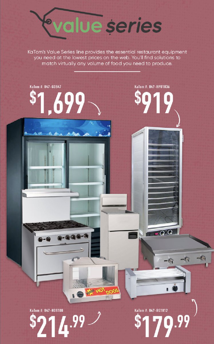 katomrs's tweet photo. Did you know....KaTom offers tons of restaurant essentials at the lowest prices you'll find on the web? #ValueSeries https://t.co/HkgaD17AKe https://t.co/OBisZ4gNMW