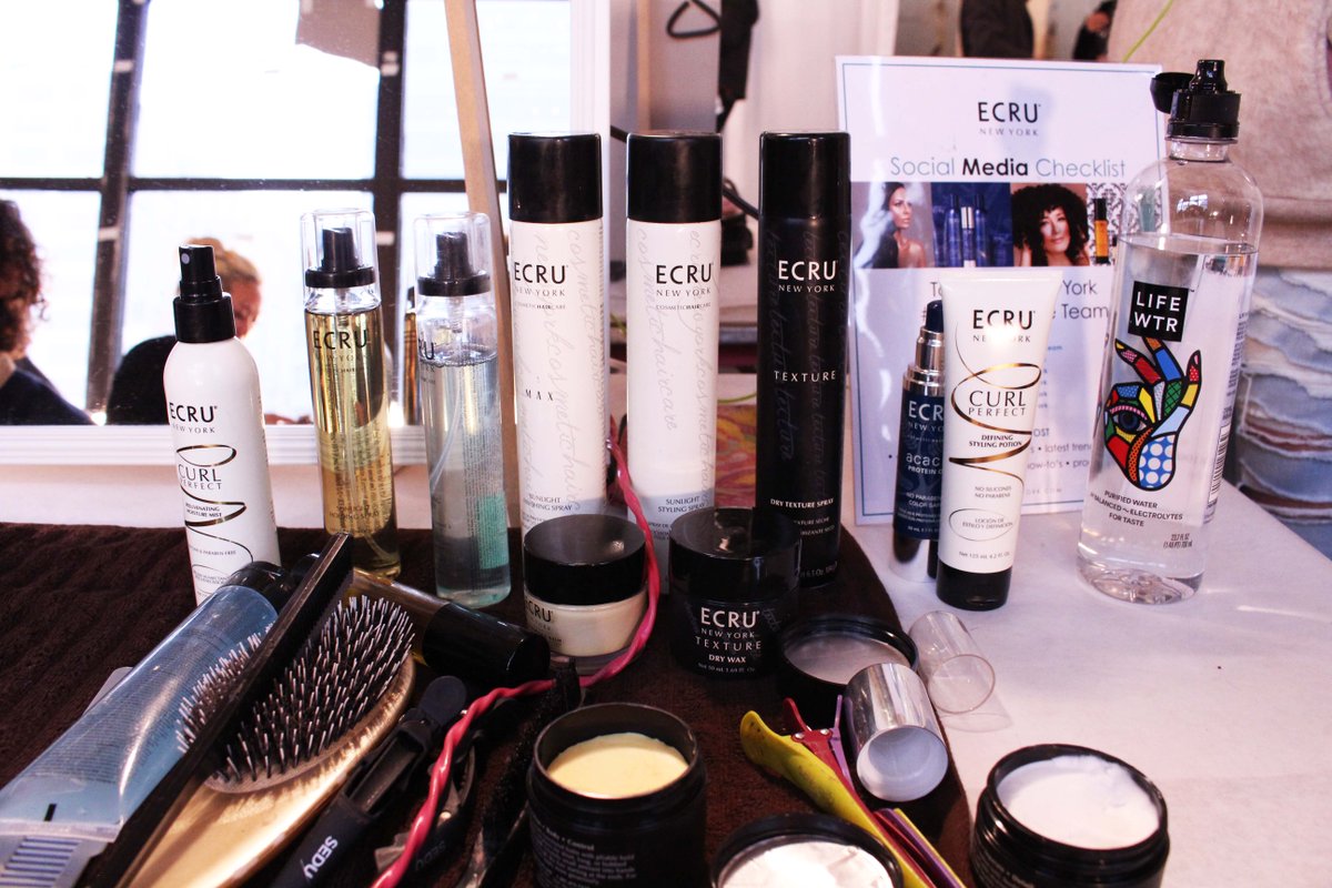 ECRUNewYork's tweet photo. #EcruNewYork at backstage of #NYFW17 #mens wear: Carlos Campos. #ECRUdoesNYFW #CurlPerfect #DefiningStylingPotion #Texture #StylingBalm https://t.co/6WrKjcdIid