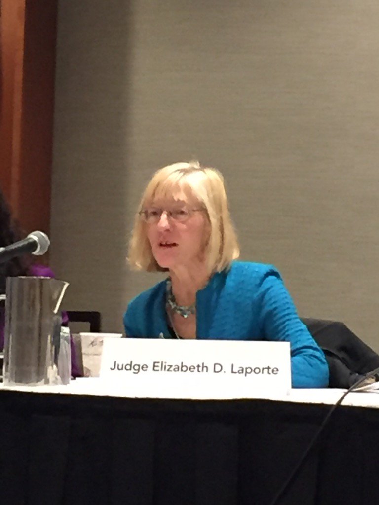 DavidHorrigan's tweet photo. #LEGALWEEK17 #JudgeLaporte: if you can agree on #eDiscovery #ESI protocols, you've gone along way to avoiding trouble https://t.co/f2pbcLFtoQ